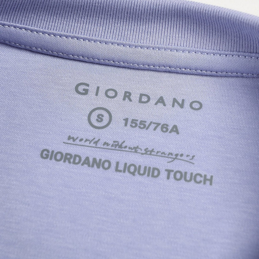Giordano Women's Liquid Touch Comfort Fit Embroidery Tee - Premium Tee