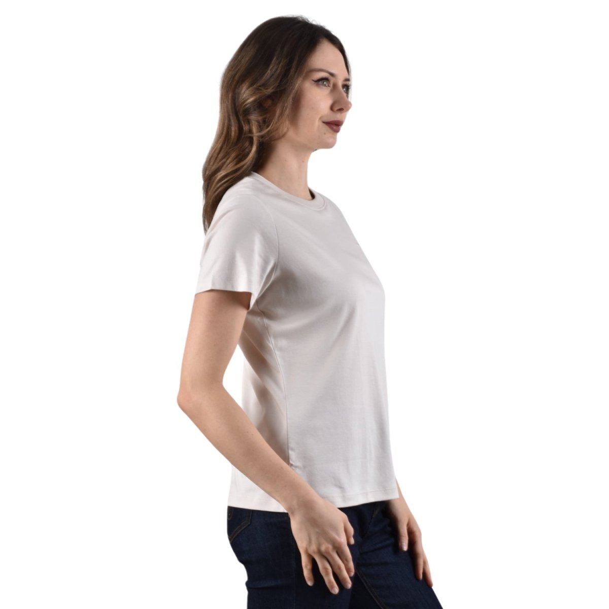Giordano Women's Liquid Touch Comfort Fit Embroidery Tee - Premium Tee