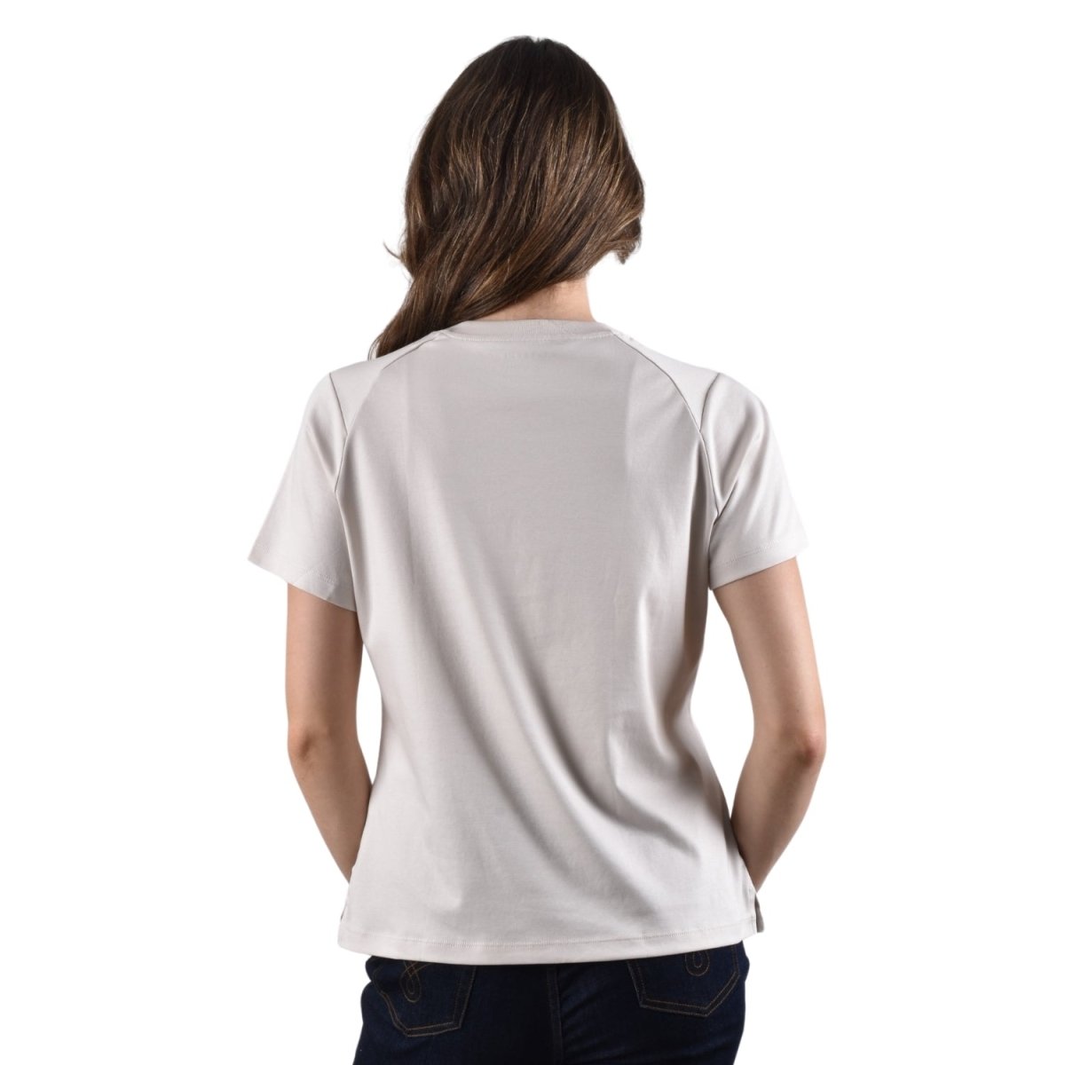 Giordano Women's Liquid Touch Comfort Fit Embroidery Tee - Premium Tee