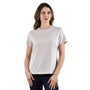 Giordano Women's Liquid Touch Comfort Fit Embroidery Tee - Premium Tee