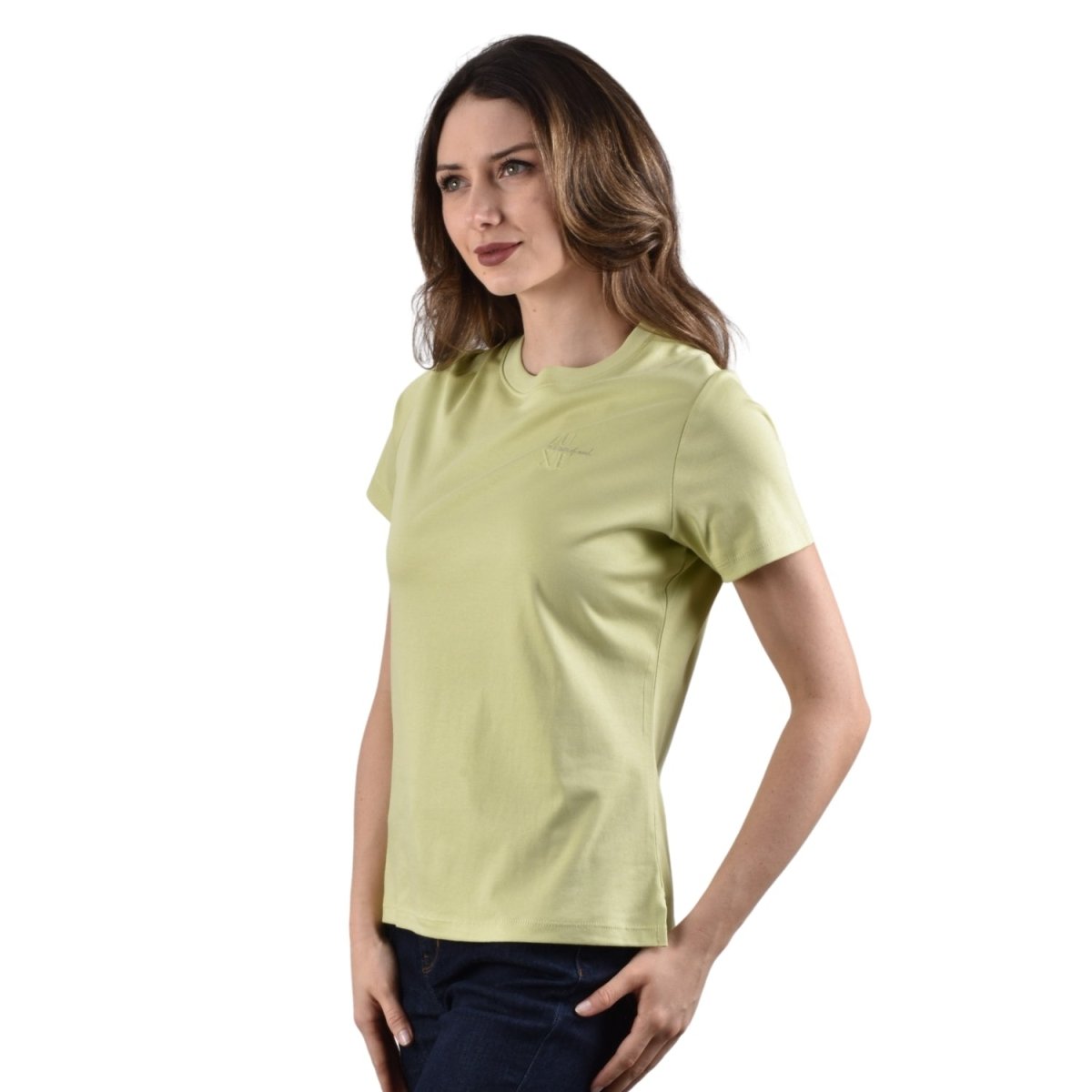 Giordano Women's Liquid Touch Comfort Fit Embroidery Tee - Premium Tee