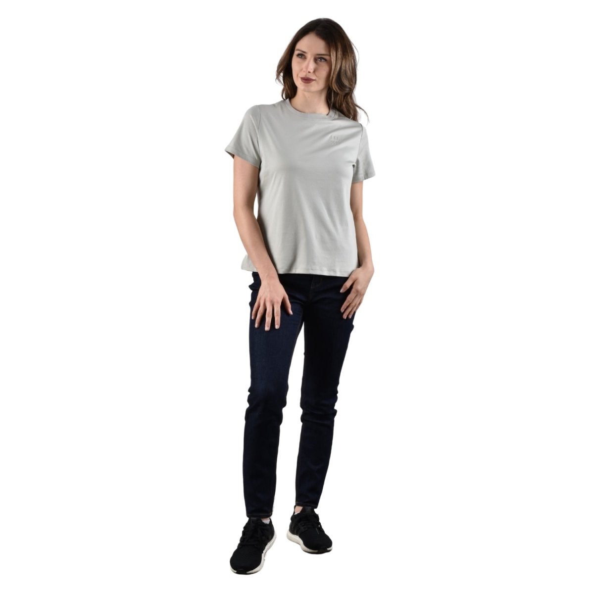 Giordano Women's Liquid Touch Comfort Fit Embroidery Tee - Premium Tee