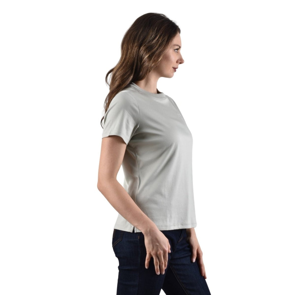 Giordano Women's Liquid Touch Comfort Fit Embroidery Tee - Premium Tee