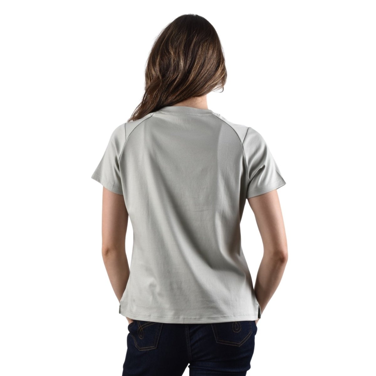 Giordano Women's Liquid Touch Comfort Fit Embroidery Tee - Premium Tee