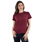 Giordano Women's Liquid Touch Comfort Fit Embroidery Tee - Premium Tee