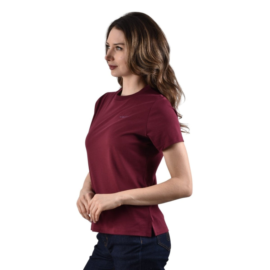 Giordano Women's Liquid Touch Comfort Fit Embroidery Tee - Premium Tee