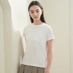 Giordano Women's Liquid Touch Comfort Fit Embroidery Tee - Premium Tee