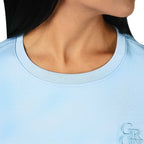 Giordano Women's Liquid Touch Embroidered Cotton Tee - Premium Tee