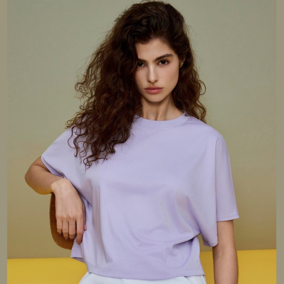 Giordano Women's Liquid Touch Relaxed Sleeve Tee - Premium Tee