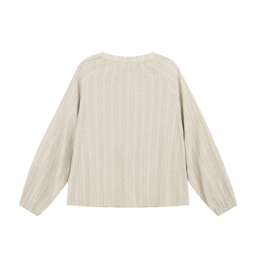 Giordano Women's Loose Fit Linen Cotton Dobby Shirt - first_variant_option_2 Premium Shirts for Giordano