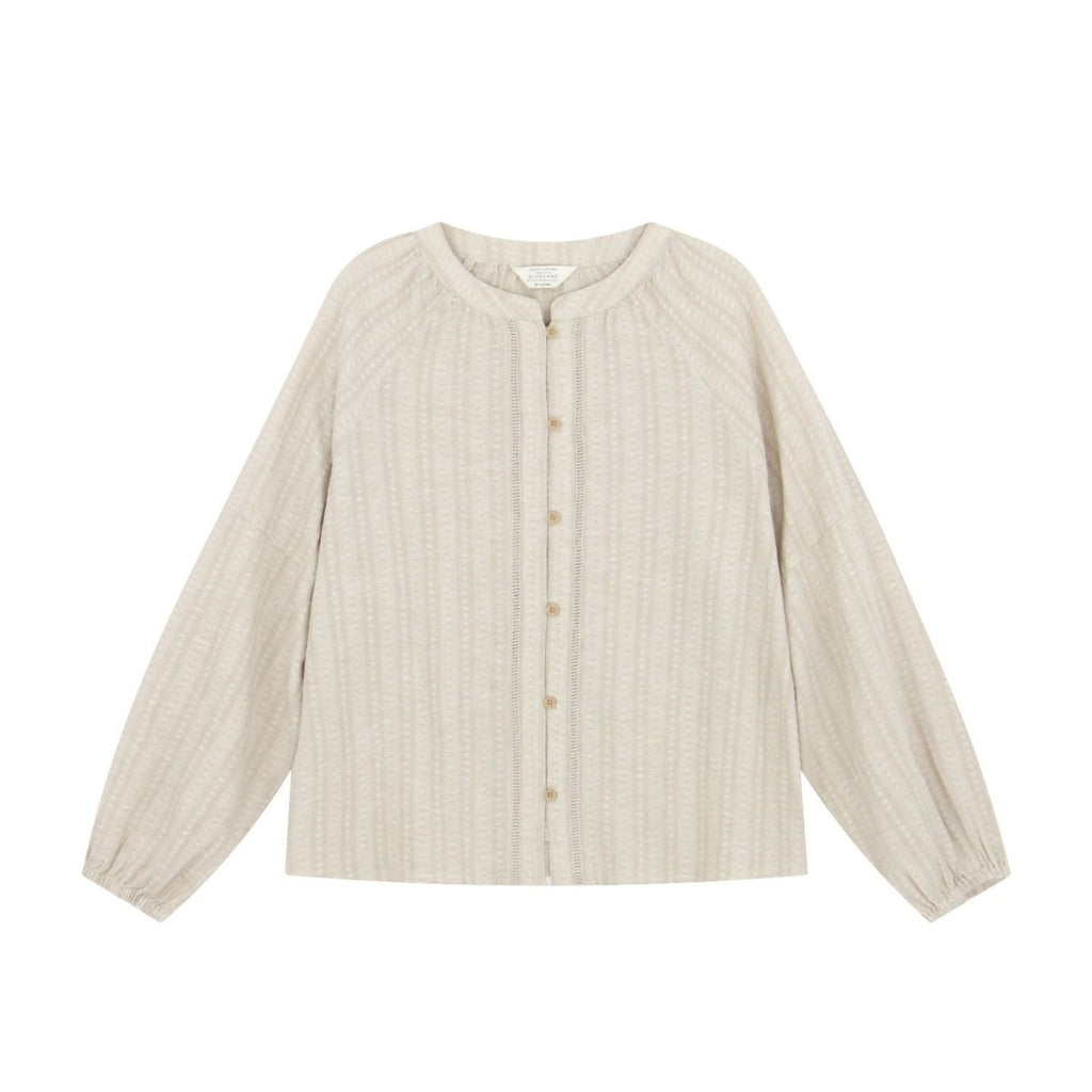 Giordano Women's Loose Fit Linen Cotton Dobby Shirt - first_variant_option_2 Premium Shirts for Giordano