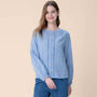 Giordano Women's Loose Fit Linen Cotton Dobby Shirt - Premium Shirts