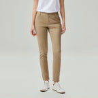 Giordano Women’s Mid-Rise Slim Tapered Stretch Twill Pants - Premium Pants