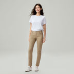 Giordano Women’s Mid-Rise Slim Tapered Stretch Twill Pants - Premium Pants