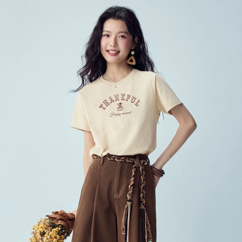Giordano Women's Printed Tee | Online Exclusive - first_variant_option_2 Premium Tee for Giordano