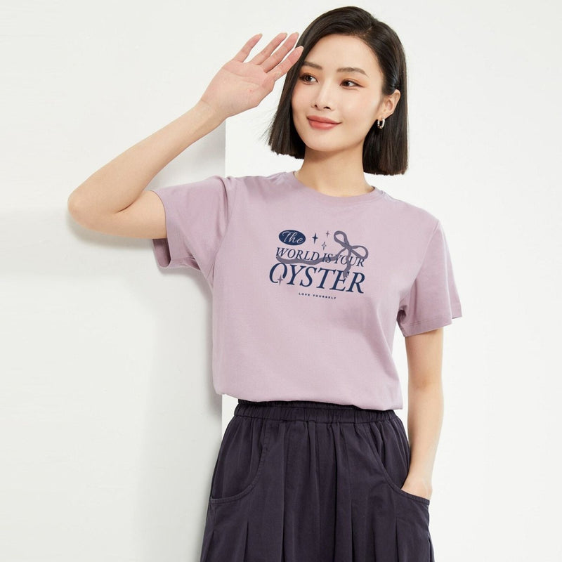 Giordano Women's Printed Tee | Online Exclusive - first_variant_option_2 Premium Tee for Giordano