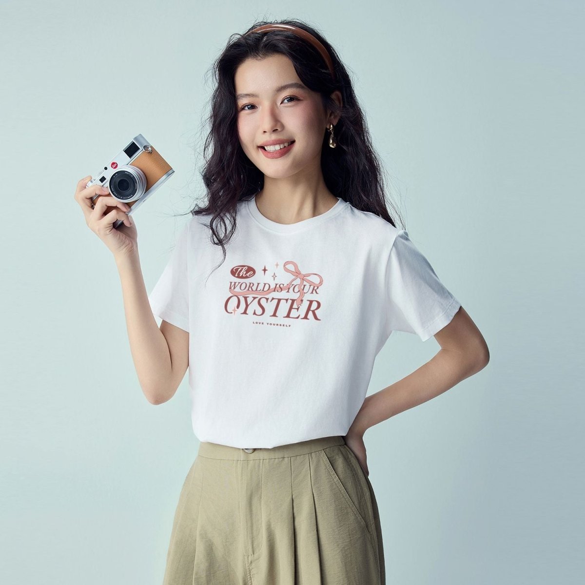 Giordano Women's Printed Tee | Online Exclusive - first_variant_option_2 Premium Tee for Giordano