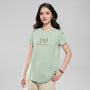 Giordano Women’s Regular Fit Cotton Crew Neck Printed Tee - first_variant_option_2 Premium Print Tee for Giordano