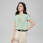 Giordano Women’s Regular Fit Cotton Crew Neck Printed Tee - first_variant_option_2 Premium Print Tee for Giordano