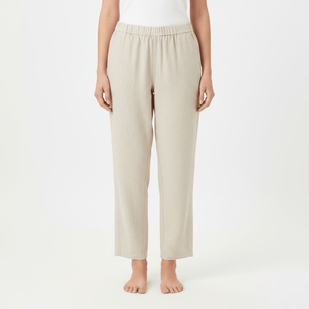 Giordano Women's Regular Taper Linen - Cotton Pants - first_variant_option_2 Premium Pants for Giordano
