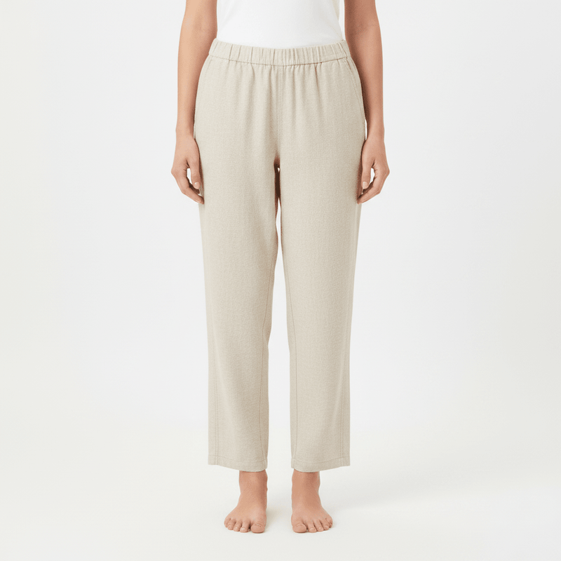 Giordano Women's Regular Taper Linen - Cotton Pants - first_variant_option_2 Premium Pants for Giordano