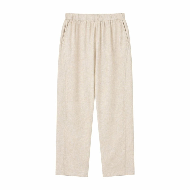 Giordano Women's Regular Taper Linen - Cotton Pants - first_variant_option_2 Premium Pants for Giordano
