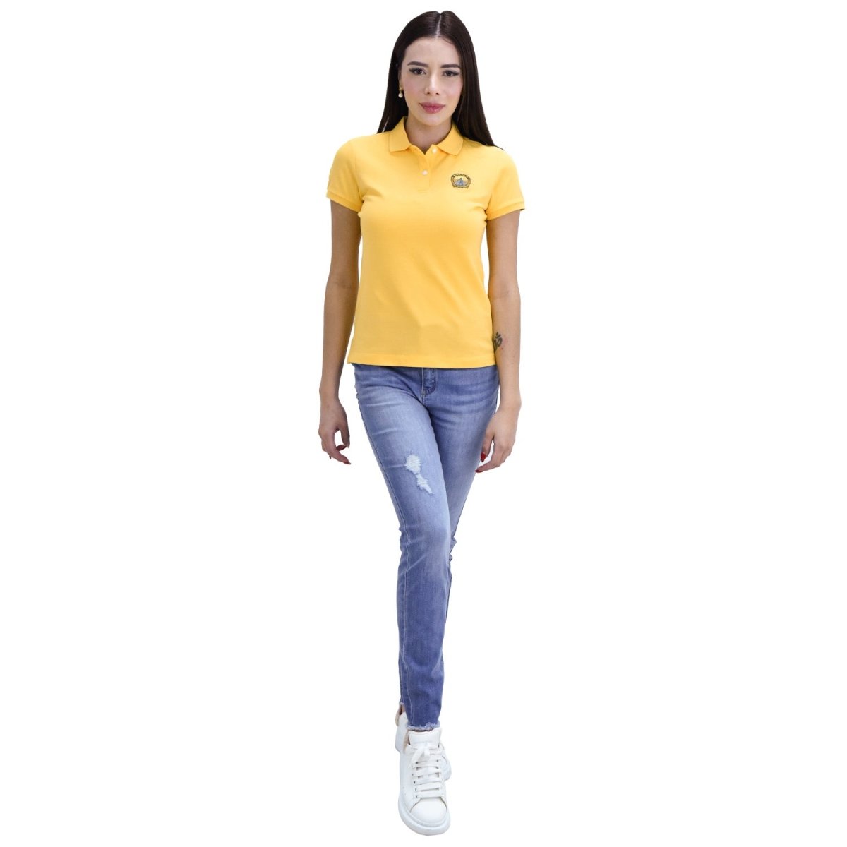 Giordano Women's Short Sleeve Classic Slim Fit Bold Polo (1981) - Premium Polo