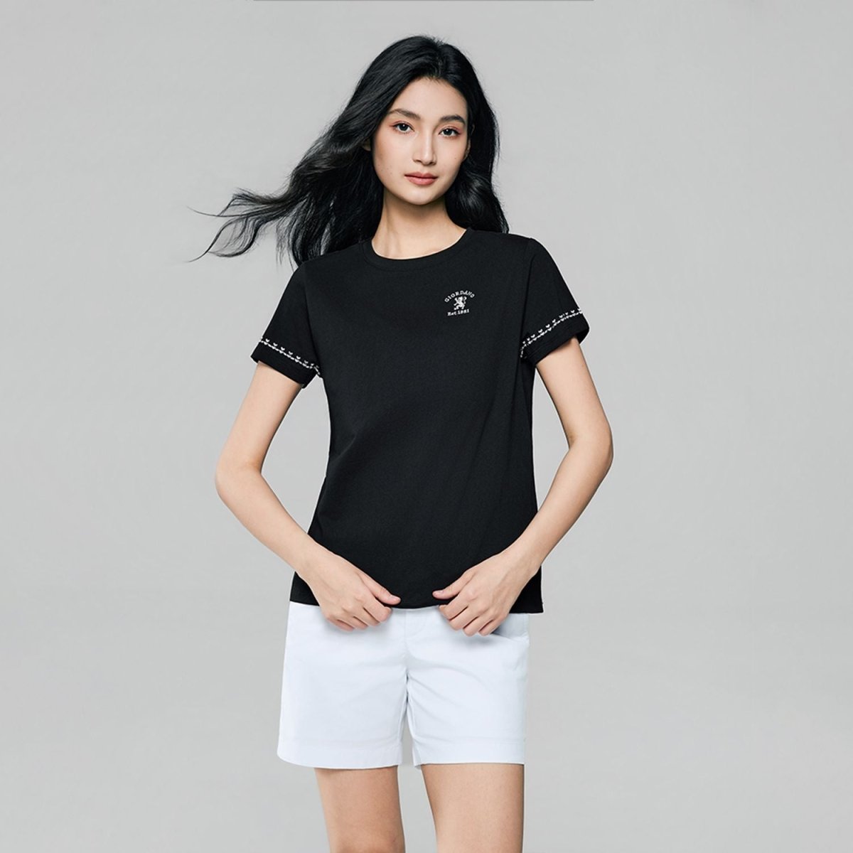 Giordano Women's Signature Print Tee - first_variant_option_2 Premium Print Tee for Giordano
