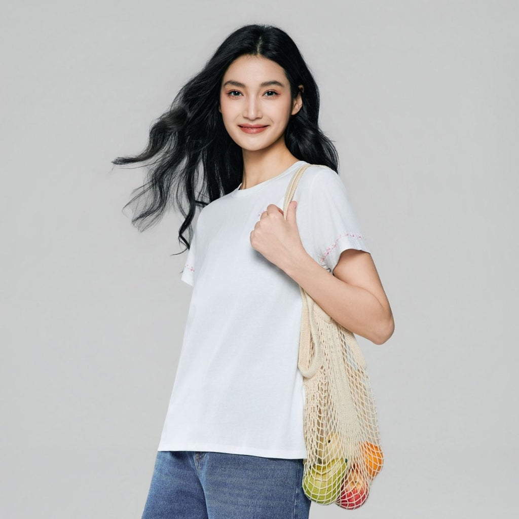 Giordano Women's Signature Print Tee - first_variant_option_2 Premium Print Tee for Giordano