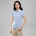Giordano Women’s Slim Fit Embroidered 3D Lion Polo - Premium Polo