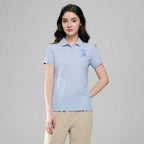 Giordano Women’s Slim Fit Embroidered 3D Lion Polo - Premium Polo