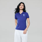 Giordano Women’s Slim Fit Embroidered 3D Lion Polo - Premium Polo