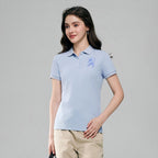 Giordano Women’s Slim Fit Embroidered 3D Lion Polo - Premium Polo
