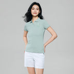 Giordano Women’s Slim Fit Embroidered 3D Lion Polo - Premium Polo