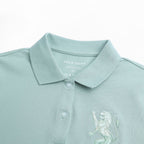 Giordano Women’s Slim Fit Embroidered 3D Lion Polo - Premium Polo