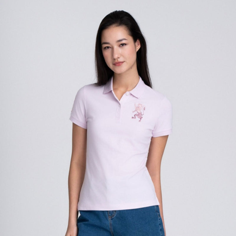Giordano Women’s Slim Fit Embroidered 3D Lion Polo - Premium Polo
