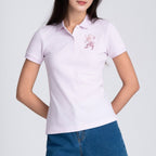 Giordano Women’s Slim Fit Embroidered 3D Lion Polo - Premium Polo