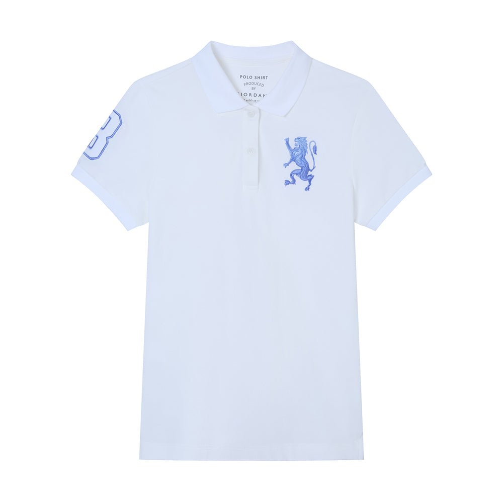 Giordano Women’s Slim Fit Embroidered 3D Lion Polo - first_variant_option_2 Premium Polo for Giordano