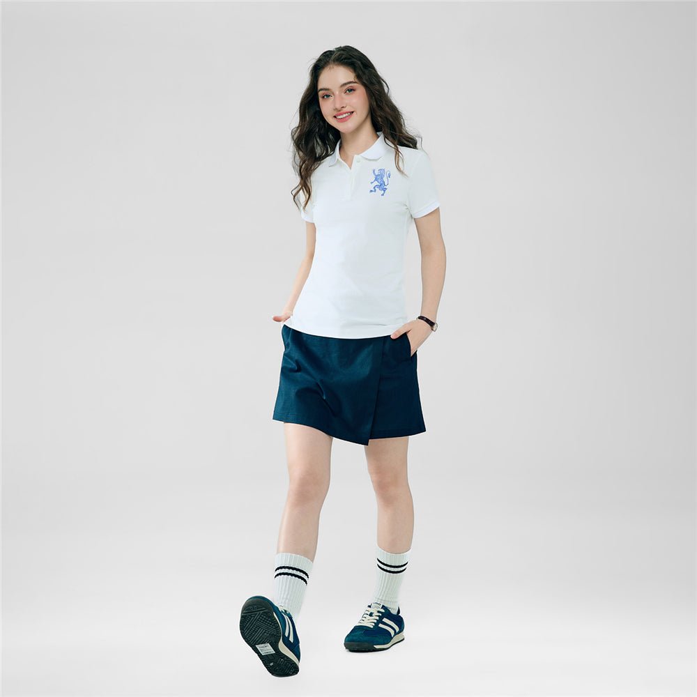 Giordano Women’s Slim Fit Embroidered 3D Lion Polo - first_variant_option_2 Premium Polo for Giordano