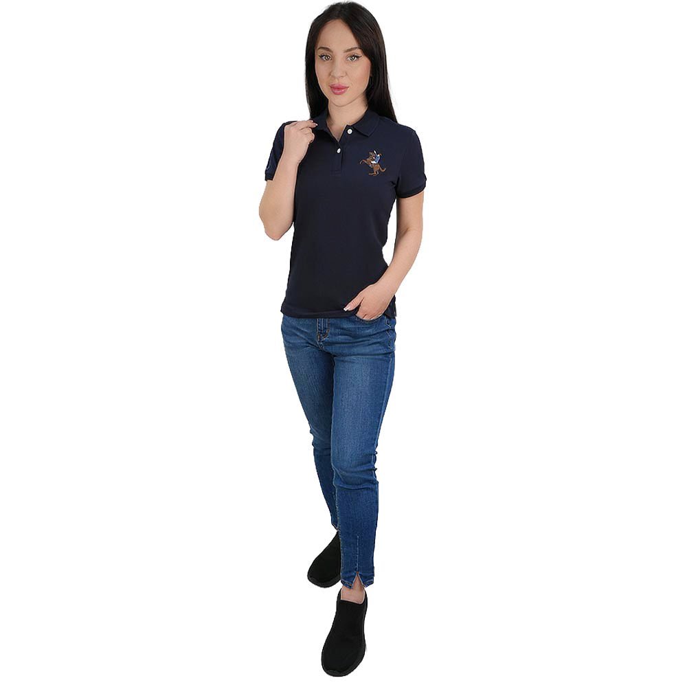 Giordano Women's Slim Fit Embroidered Napoleon Polo - first_variant_option_2 Premium Polo for Giordano