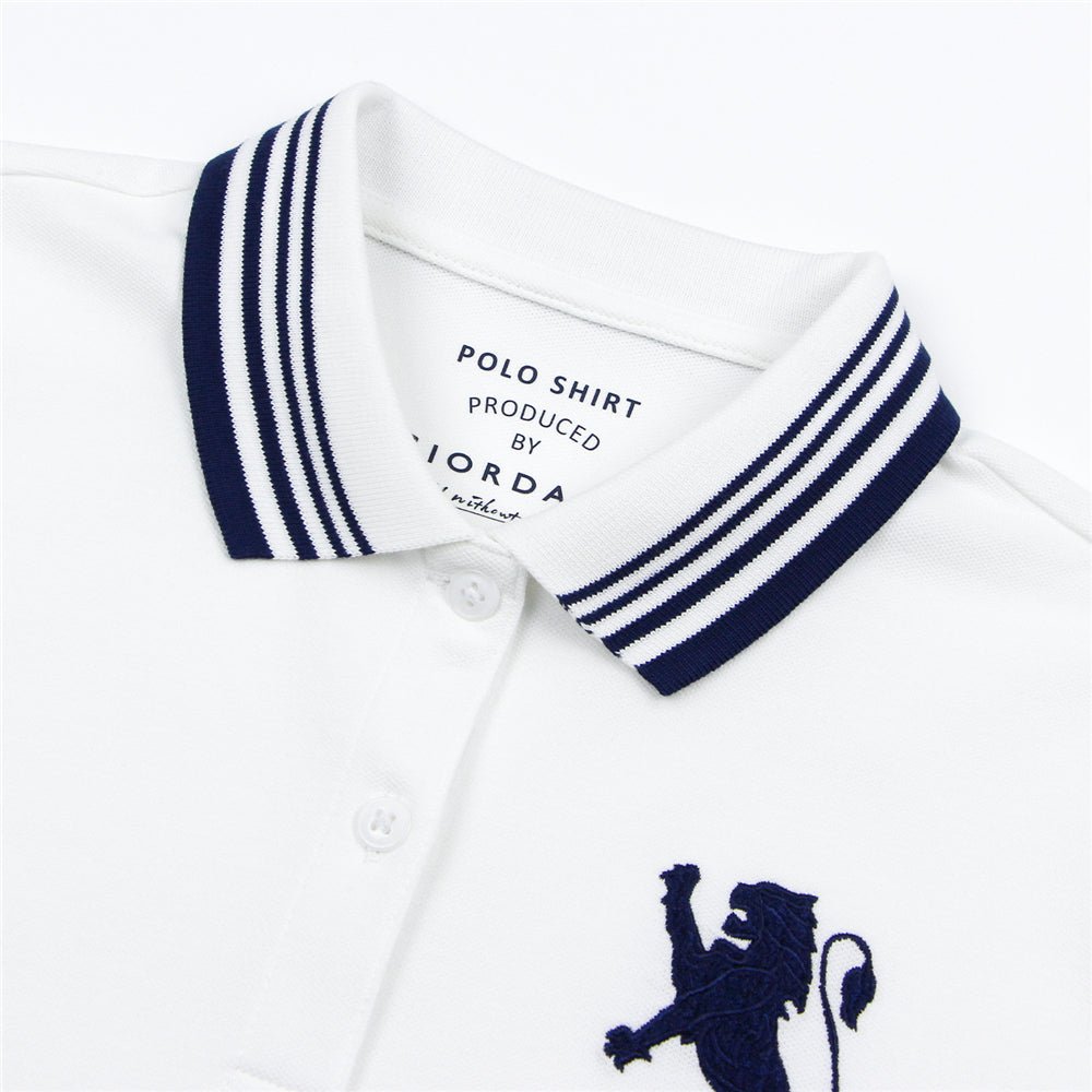 Giordano Women’s Slim Pique Polo with 3D Lion Embroidery - first_variant_option_2 Premium Polo for Giordano