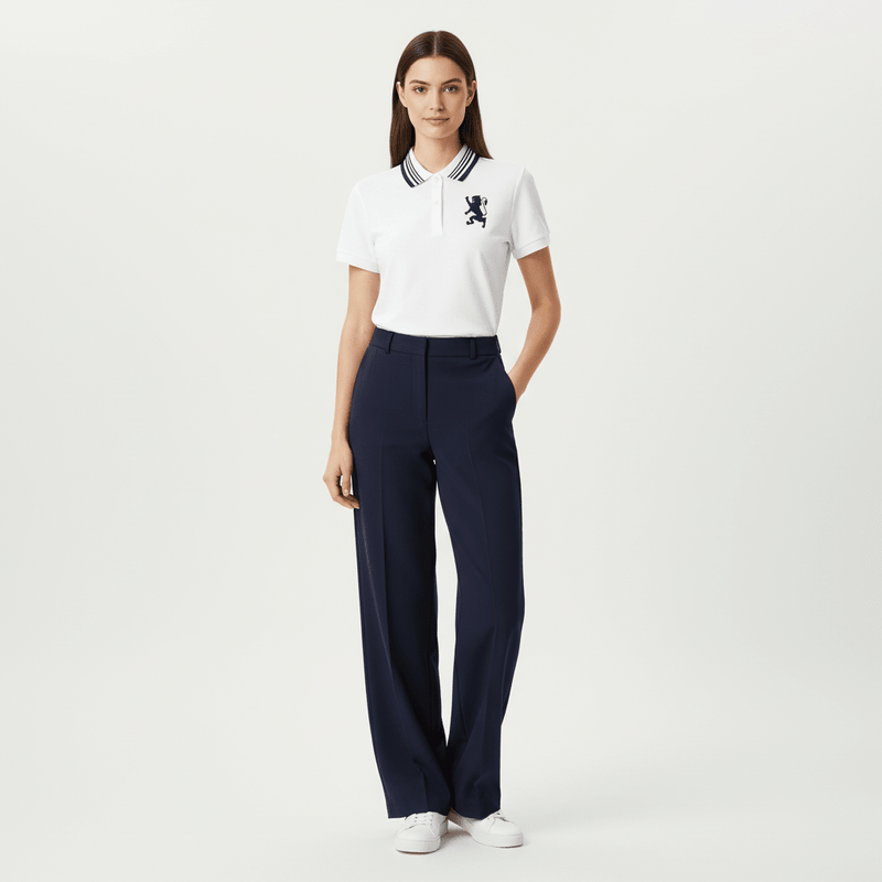 Giordano Women’s Slim Pique Polo with 3D Lion Embroidery - first_variant_option_2 Premium Polo for Giordano