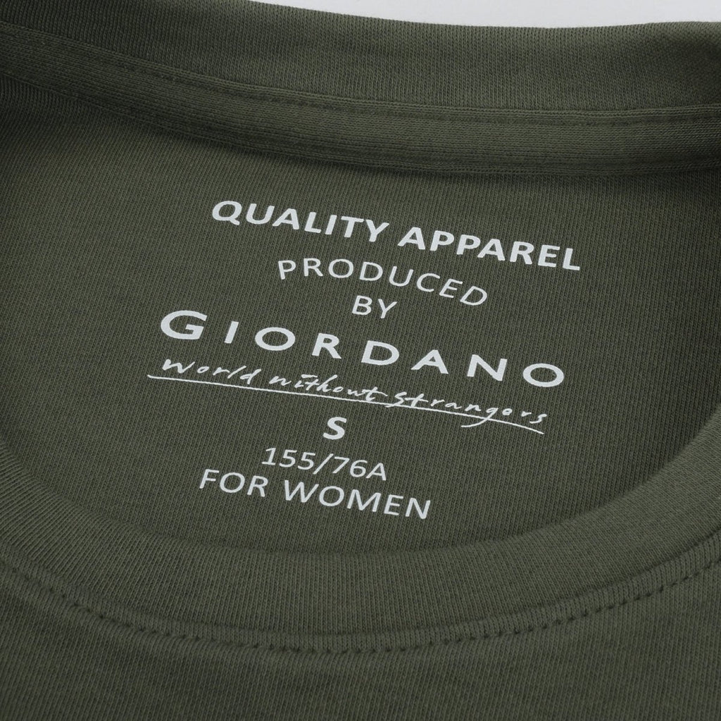 Giordano Women's Stretch Crewneck Tee - Premium Tee