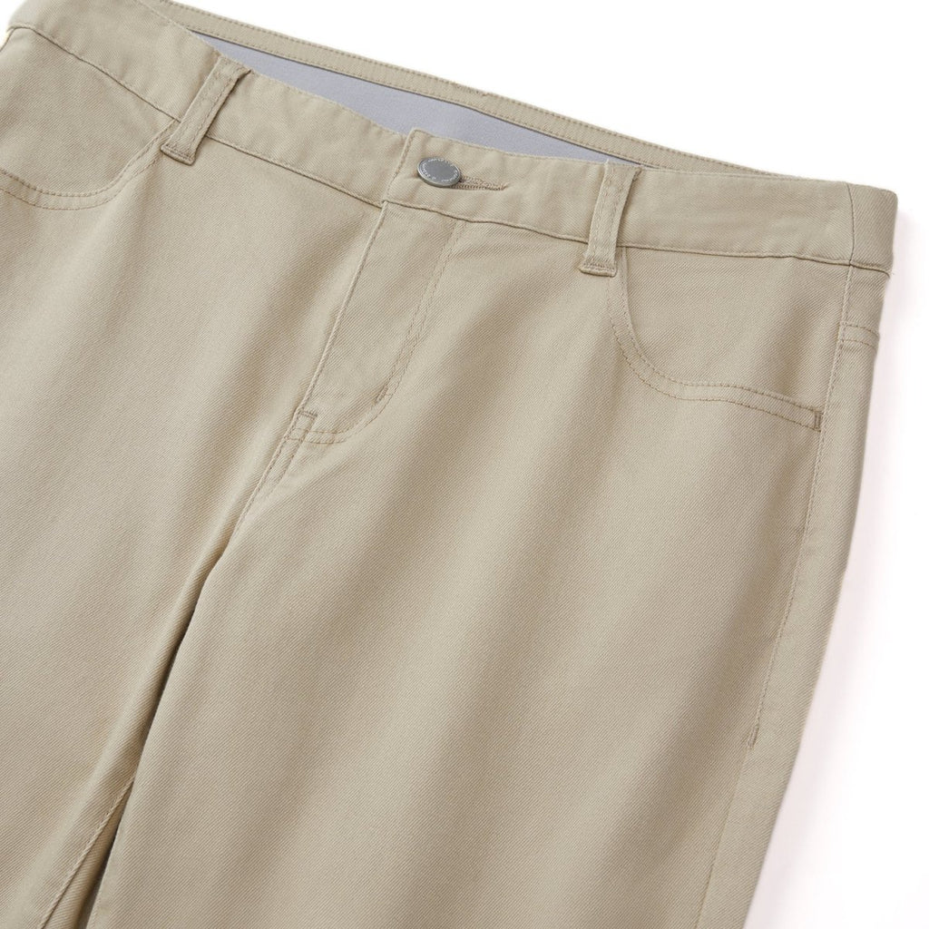 Giordano Women's Stretch Twill Khaki Pants - Premium Pants