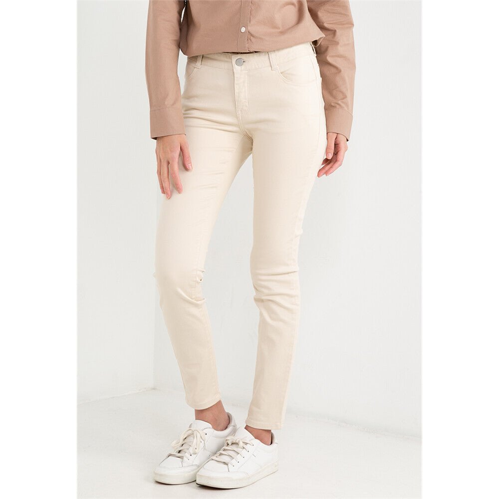 Giordano Women's Stretch Twill Khaki Pants - Premium Pants