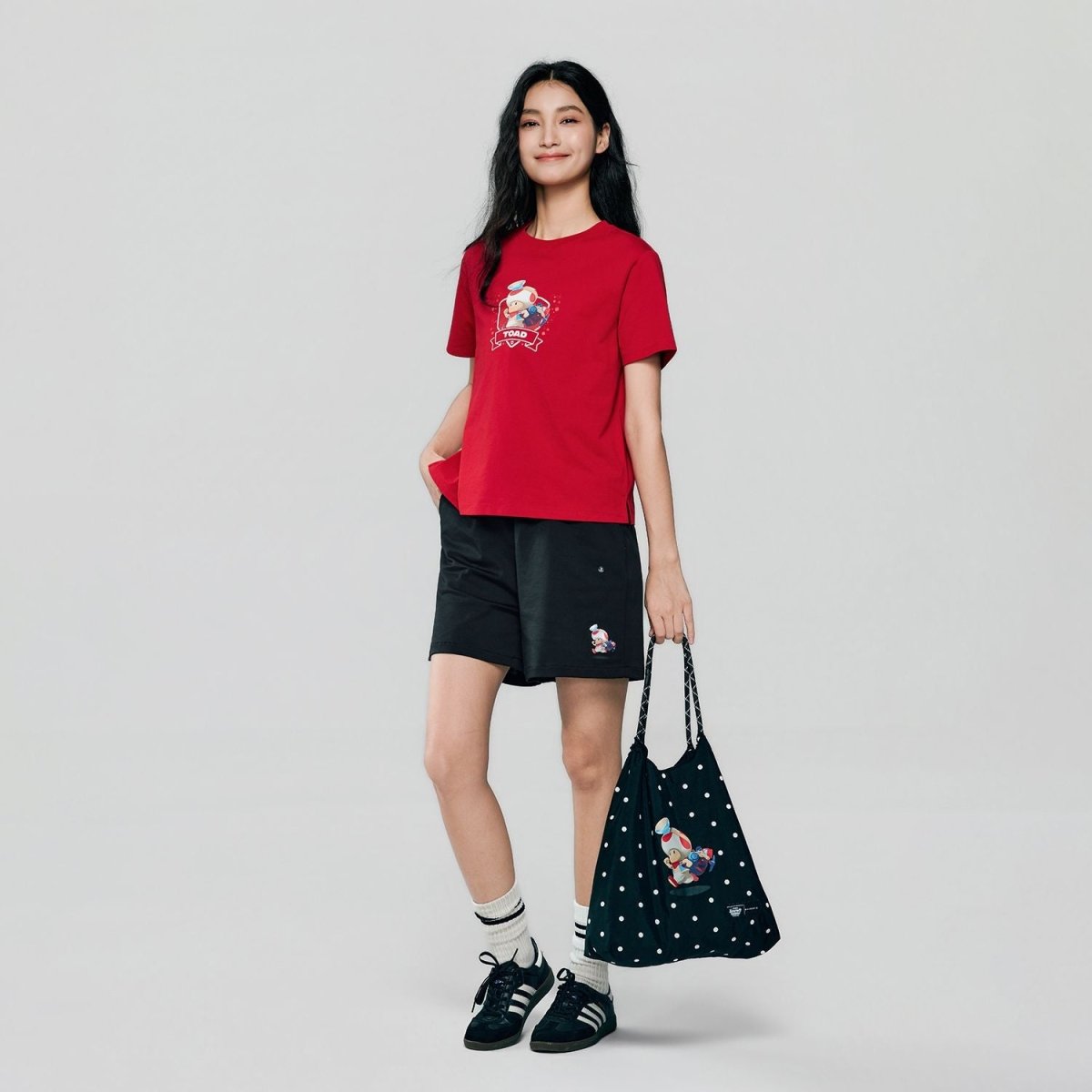 Giordano Women's Super Mario Cotton Blend Print Tee - first_variant_option_2 Premium Print Tee for Giordano