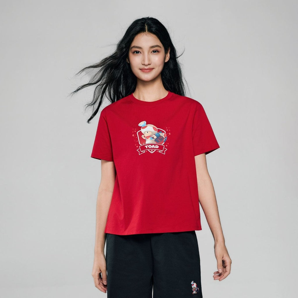 Giordano Women's Super Mario Cotton Blend Print Tee - first_variant_option_2 Premium Print Tee for Giordano