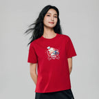 Giordano Women's Super Mario Cotton Blend Print Tee - first_variant_option_2 Premium Print Tee for Giordano