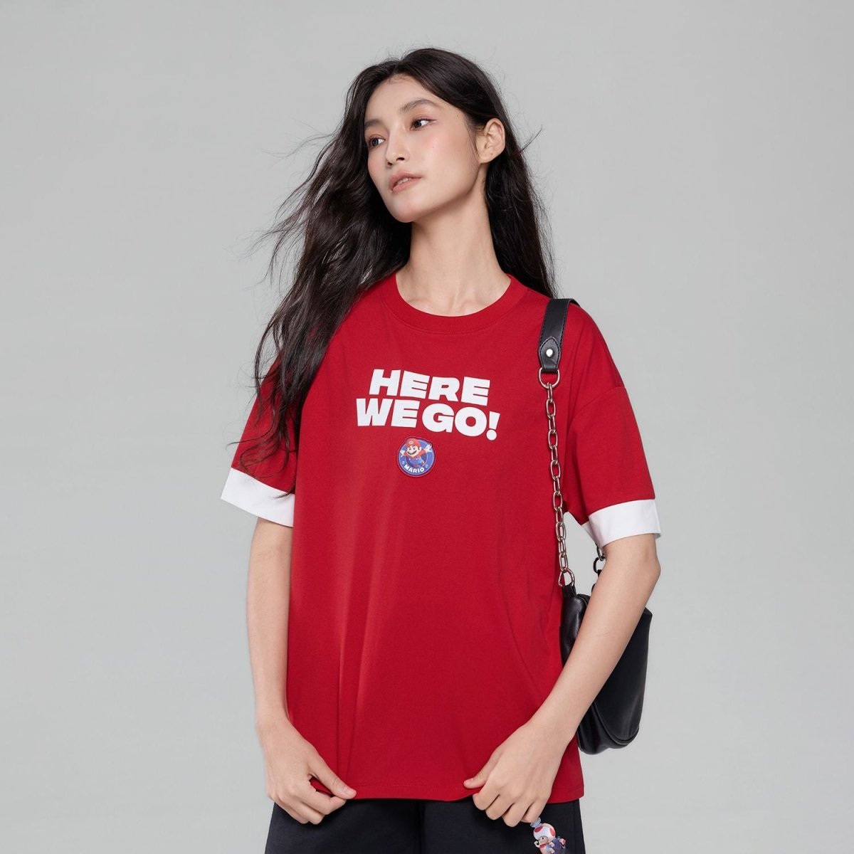 Giordano Women's Super Mario Loose Print Tee - first_variant_option_2 Premium Print Tee for Giordano