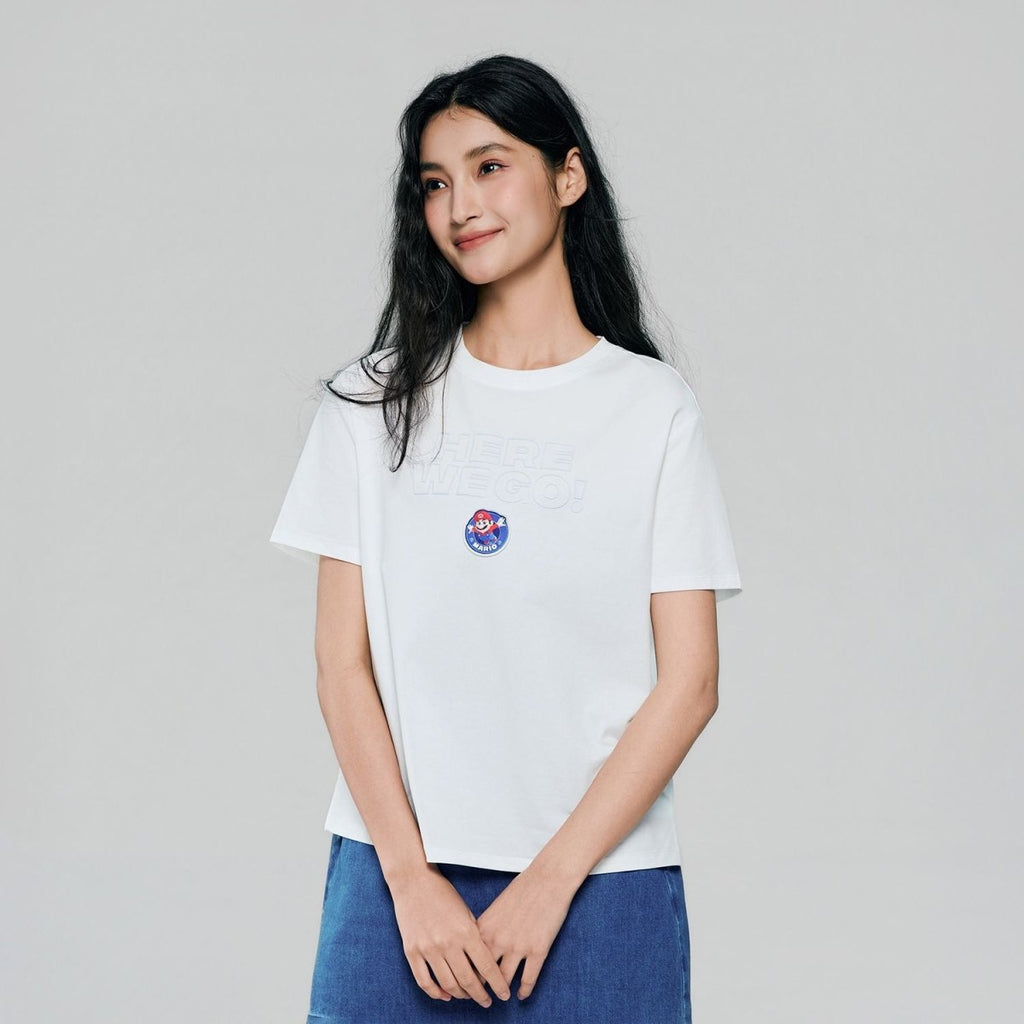 Giordano Women's Super Mario Print Tee - first_variant_option_2 Premium Print Tee for Giordano